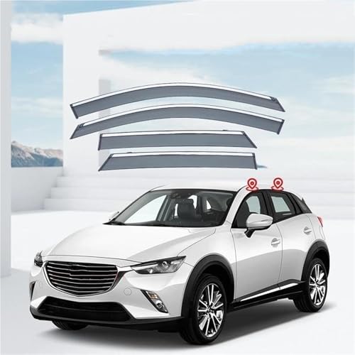 Pare-soleil déflecteurs Mazda CX-3 2016-2021 | Solution anti-pluie et anti-buée