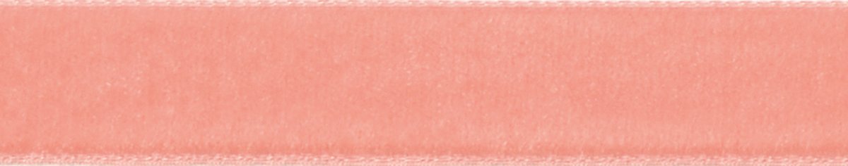 Berisfords 9618 Coral Velvet Ribbon Mini Roll