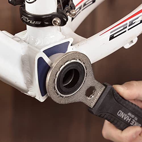 Bike Hand 2 In 1 Bicycle Bottom Bracket Bb Removal Tool Compatible With Shimano Hollowtech Ii And Fsa Mega Evo - 16 Notch 44Mm And 49 Mm Outer Diameter External Bearing Bottom Bracket #TOP4