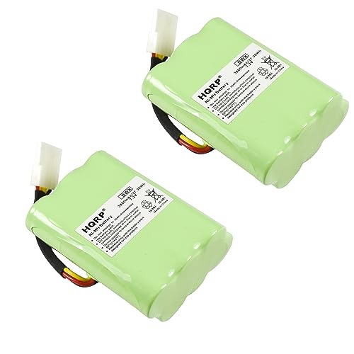 HQRP 3800mAh Super Extended Battery 2-Pack Compatible with Neato XV-25 XV-21 XV-15 XV-14 XV-12 XV-11 XV Signature Pro 945-0005 205-0001 945-0006 945-0024 All-Floor Robotic Vacuum Extra High Capacity