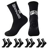 Betrynidil 5 Pares Calcetines de fútbol,Running y Ciclismo (Negro)