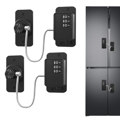 El Mejor Listado de Frigoríficos para bebidas - los preferidos. 42 2 Piezas Cerraduras de Combinación de Seguridad para Niños, Cerraduras de Seguridad para Niños, Cerraduras para Puerta de Refrigerador, Sin Perforaciones, Cerraduras Bebé...