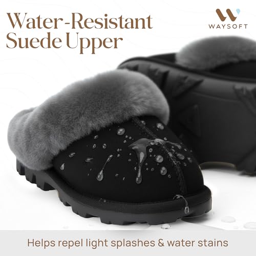 Image of WaySoft Women's 100% Genuine Australian Sheepskin Scuff Slippers