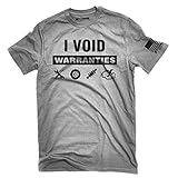 Off-Camber Apparel I Void Warranties Funny Mechanic Garage Automotive Off-Road Race t-Shirt Made in The USA (2XL) Graphite Gray