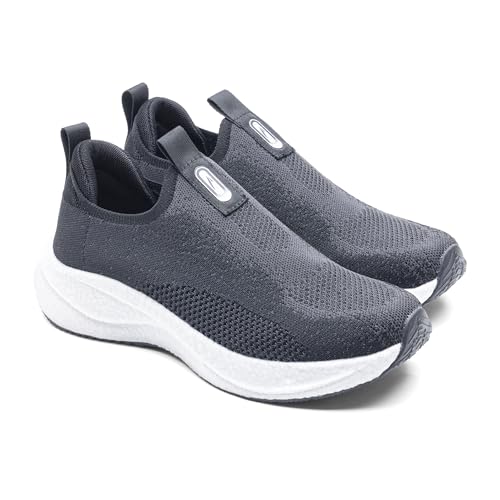 Image of ASIAN HypercushionWalk-W-01 Women's Ortho Walking Shoes | Stylish Slip-On Knit Shoes with E-TPU Energy Return Sole, Ortho Relief Memory Foam, Arch Support & Traction Grip for Smooth Daily Walking