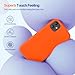 Miracase Designed for iPhone 11 Phone Case, with Screen Protector, Liquid Silicone Gel Rubber Full Body Drop Protection Shockproof Cover Phone Case for iPhone 11 6.1 inch, Orange
