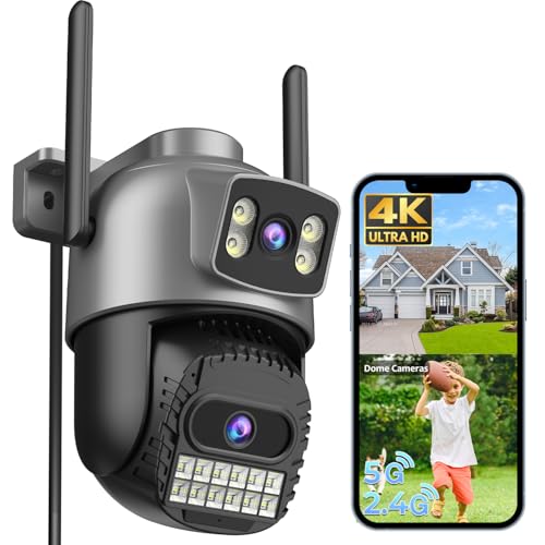 Catálogo de Costo de Camaras de Seguridad disponible en línea. 45 ANBIUX 4K 8MP Camara de Seguridad Exterior, 2.4G/5G Cámara de Seguridad con Lente Doble, Visión Nocturna Color 30M, Seguimiento automático, Sirena, Audio Bidireccional, IP66,...