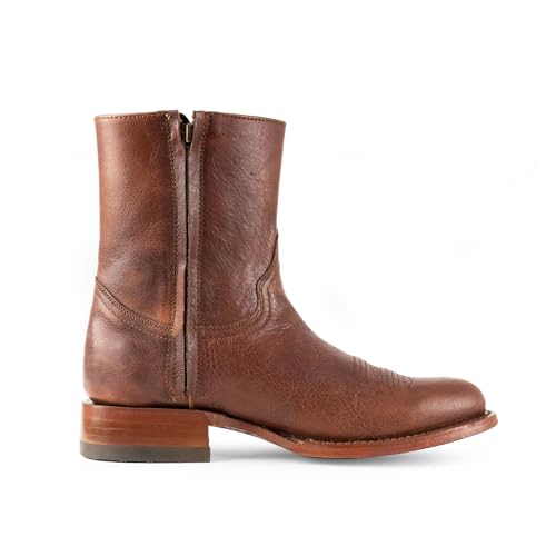 Image of 7L SIETE LEGUAS - Men's Leather Cowboy Zip Boot with Leather Sole style 11200