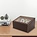 WANLECY 4+6 Automatic Watch Winder Rotating Display Box Leather Watch Storage Holder Watch Case for Men and Lady (Brown)
