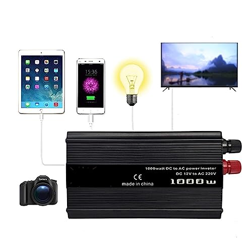 Convertisseur voiture 12v 220v 1000w portable pour charger ordinateur et mobile - 7