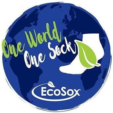 Ecosox Diabetic Non-Binding Crew Socks for Men & Women Soft Dry Improves Circulation- One Pair