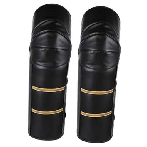 WOFASHPURET 2Pcs Winter Riding Knee Guards Windproof Protective Pads for Cycling Skiing and Outdoor Activities for Cold and Safety Random Color