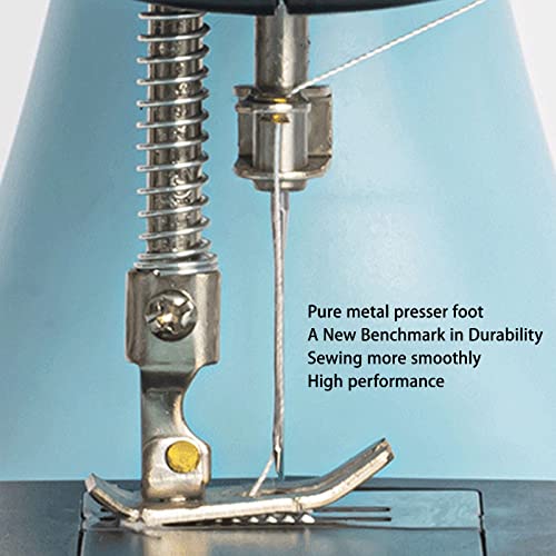 BAMFY Draagbare Naaimachine Elektrisch Praktisch Naaigereedschap Met Verlengtafel En Handnaaimachine Accessoires (Color : Blue) - Image 7