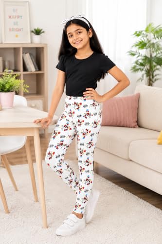 Image of BODYCARE Kids Girls Cotton Leggings | Soft Stretchable Pants, Playtime, Yoga & Casual Wear | Comfortable Elastic Waist Leggings for Toddler & Kids Girls