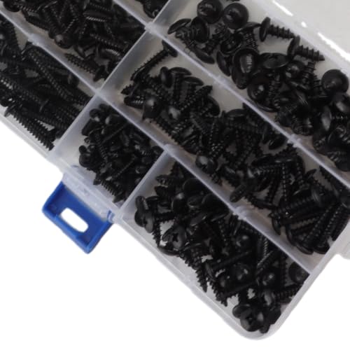 Kit de tornillos autorroscantes cabeza plana 300 pcs miniatura 2