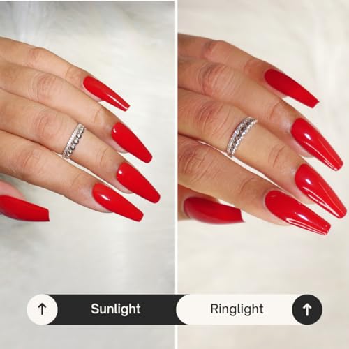 Image of Nail Polish, 12-Free Formula, Quick Dry, Long-Lasting, Chip Resistant, High Glossy Shine, Vegan, Made in India, Nail Paint For Women 5ml (Blood Rush - Blood Red, 5ml)
