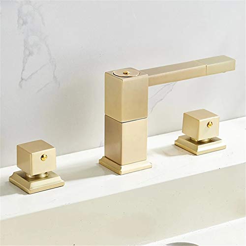 Robinet de lavabo 3 trous double poignée pour en finir avec l'eau tiède instable - 5