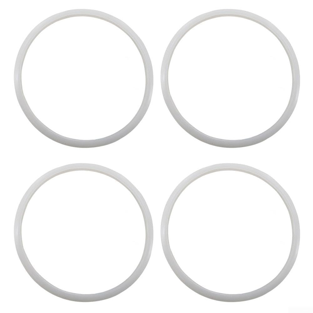 Anillo de sellado de silicona para olla a presión, junta de repuesto para cocinas de aleación de aluminio, transparente, flexible, 18-32 cm, varios tamaños, instalación para uso en cocina, 2
