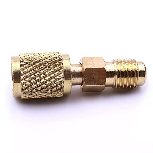 200 .LIBAISI 1 stks / 2 stks messing R12 R134A adapter fit voor auto airconditioner man 1/4 SAAIE Naar vrouw 1/4… - Image 7