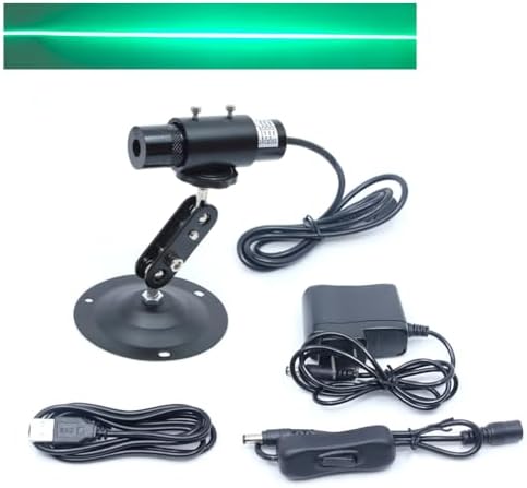 520nm Focusable High Power Green Line Module Line Generator 5V High Power Green Linear Locator for Cutting and Engraving Positioning