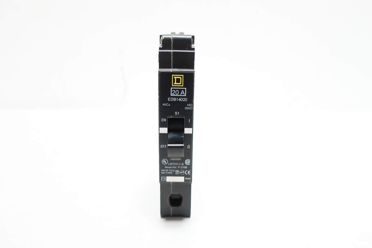 SQUARE D EDB14020 Miniature Circuit Breaker 1P 20A 277V-AC