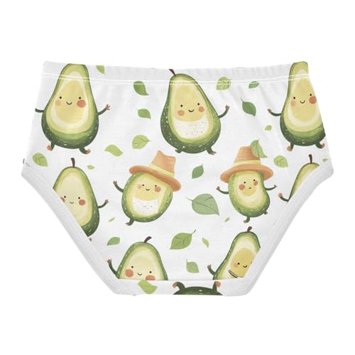 Wusikd Cute Avocado Girls' Underwear Cotton Girls Briefs Soft Toddler Underwear 2T2