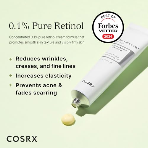 image for COSRX Retinol 0.1% Cream, 0.67 Oz, Anti-aging Eye & Neck Cream with Re