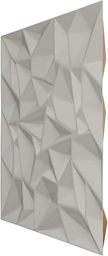 Miniatura 4 de Ekena Millwork Leto EnduraWall Panel decorativo de pared 3D de 19 58 pulgadas de ancho x 19 58 pulgadas de alto, dorado (paquete de 12 para 32.04