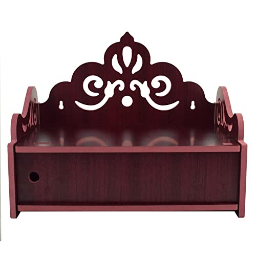 Krupasadhya Wooden Art Wall Mount Temple for Home Shop Office| Puja Mandir |Home Decor Beautiful Wooden Temple (447T) 1
