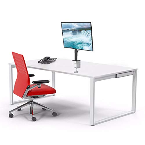 Image of WALI Single LCD Monitor Fully Adjustable Desk Mount Stand Fits One Screen 13 to 32 inch, 17.6 Lbs. Weight Capacity per Arm (M001LM), Black