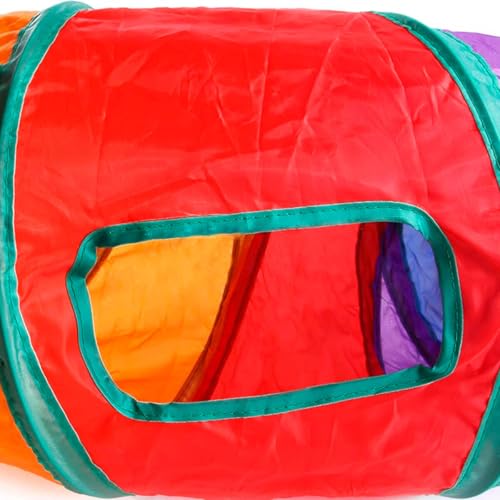 Brinquedo Interativo Túnel Colorido c/Bolinha Para Gatos