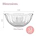Prestee 12 Pack Clear Plastic Serving Bowls - 53 Oz Round Reusable and Disposable Bowls for Parties and Events - Sturdy and Durable Plastic Bowl for Serving Food, Salads, Snacks, Chips, and Candies