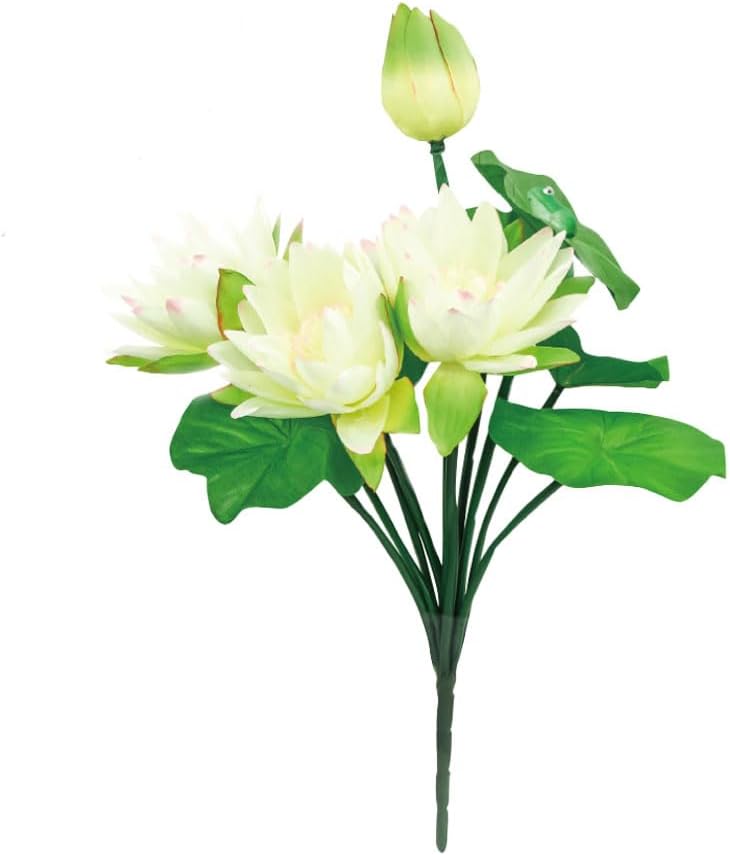 Q-FLA 784576 Artificial Artificial Flower Hasbush WH White Arrangement Material