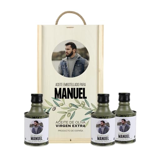 Estuche Regalo Personalizado Aceite de Oliva Virgen Extra Gourmet