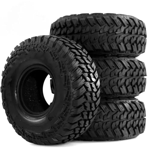 Pneus Tout Terrain 1.9'' en Caoutchouc pour TRX4 et SCX10 II Voitures Crawler RC 4 Pcs