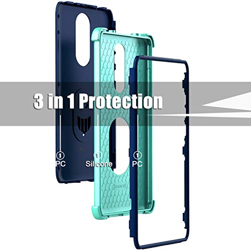 Lovpec For Coolpad Legacy Case, Ring Magnetic Holder Kickstand Phone Cover Case For Coolpad Legacy 2019 (Navy) #TOP1