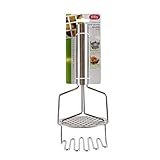 Easy Make CMKU6259 CHAFADOR Patata Doble, Acero Inoxidable, Plata, 10,50 x 8,50 x 24,70 cm