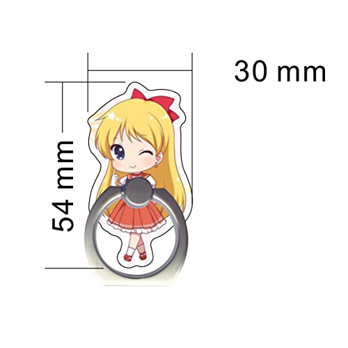 Kerr's Choice Kawaii Iphone Ring 6 Pcs Tablet Finger Grip Animie Moon Fighter Phone Ring Iphone Holder Iphone Stand Iphone Case Cover Silicone #TOP2