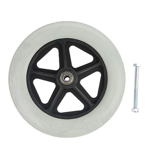 Roulette de fauteuil roulant polyuréthane 20,3 cm pour réparer facilement votre matériel