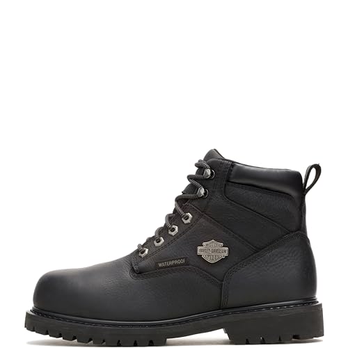 Harley-Davidson Men's Gavern Composite Toe Waterproof Leather Motorcycle Work Boot, Black, 9 by Harley-Davidson - Image 2