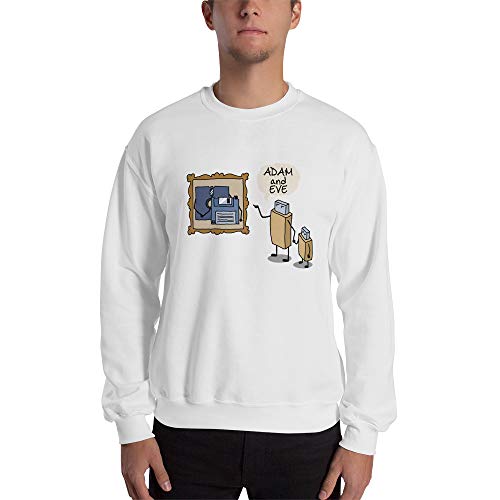 TeesParadise Adam and Eve Funny Computer Geek Gift Shirt-USB Floppy Disk I Am Your Father Shirt, Funny Geek Gifts Shirt, Computer Geek Gifts Sweatshirt