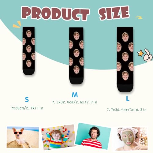 ALBK Custom Socks Personalized Gifts for Men Women,Funny Socks White Elephant Gifts for Adult4