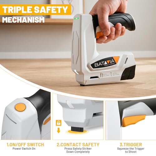 BATAVIA 2-in-1 Cordless Staple Nail Gun