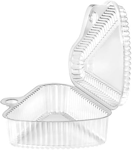 Darnel Clear resq® Triangular Hinged Pie Container, 200 per case. Perfect for individual cakes and pie slices to go.
