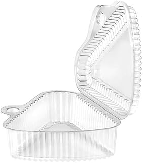 Darnel Clear resq® Triangular Hinged Pie Container, 200 per case. Perfect for individual cakes and pie slices to go.