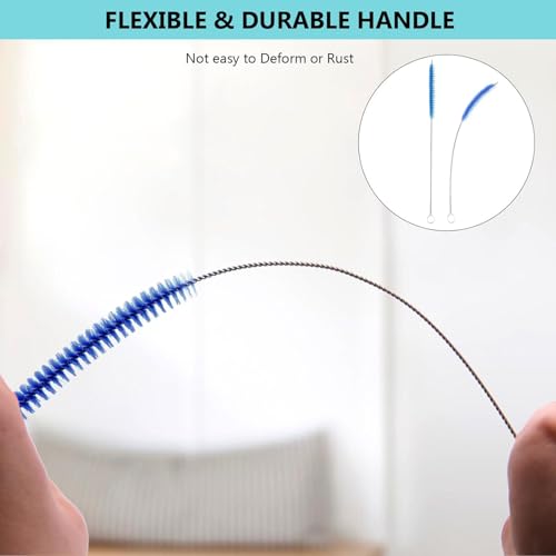 Kleine Reinigungsbürste Für Kaffeevollautomat,Kleine Reinigungsbürste, 8 Pcs Strohhalm Bürste Set, Pfeifenreiniger Bürste, Flaschenbürste