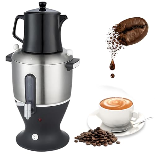 Samovar De Té Eléctrico, Tetera Turca Eléctrica, Tetera Grande De 4 L Pequeña De 1,5 L, Calefacción Central, Mantiene Caliente, Para Café, Té Aromático, Té Turco