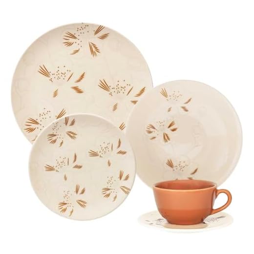 Oxford Aparelho De Jantar 20 Peças Unni Orquidea