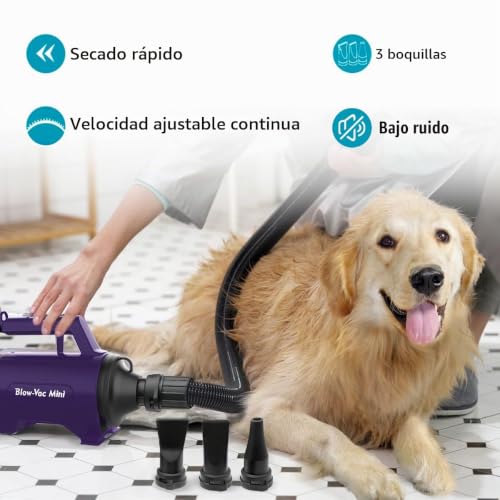 Shernbao Secadora Sopladora Profesional para Perros 2200 W - Imagen 3