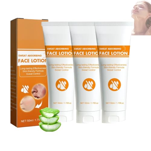 Antitranspirant Gesicht Lotion,AntitranspirantStarkes Schwitzen,Deocreme Für alle Hauttypen,Anti Transpirant für Damen und Herren,Wirkt Effektiv Deo Creme für Männer und Frauen(3 Stück)